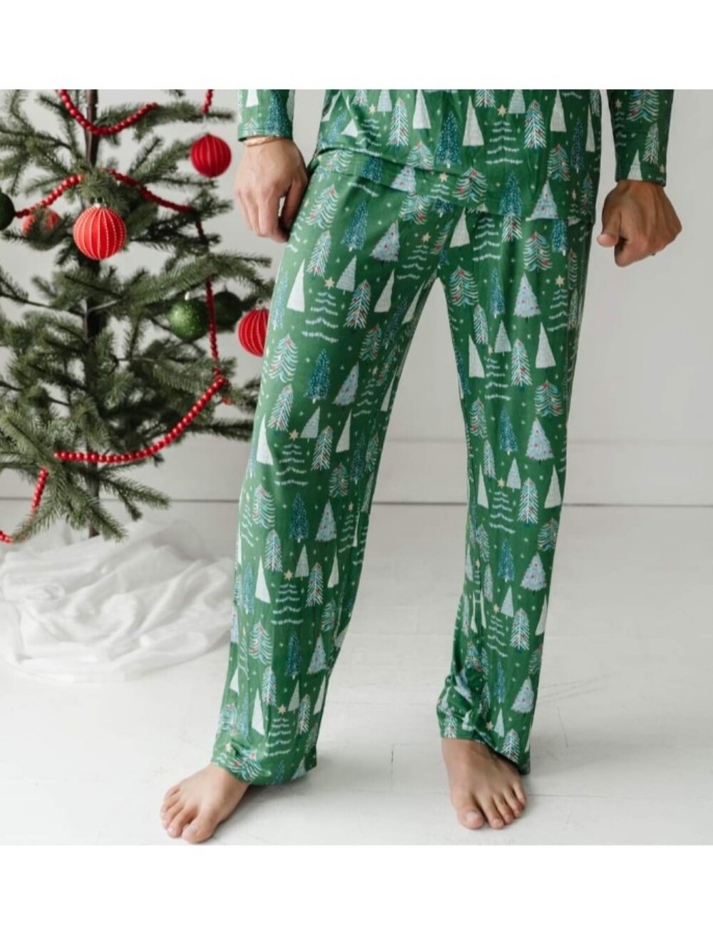 NEW! Little Sleepies Green Twinkling Men's Pajama Pants